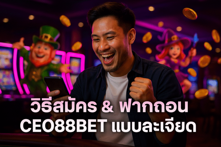 วิธีสมัคร & ฝากถอน CEO88BET แบบละเอียด