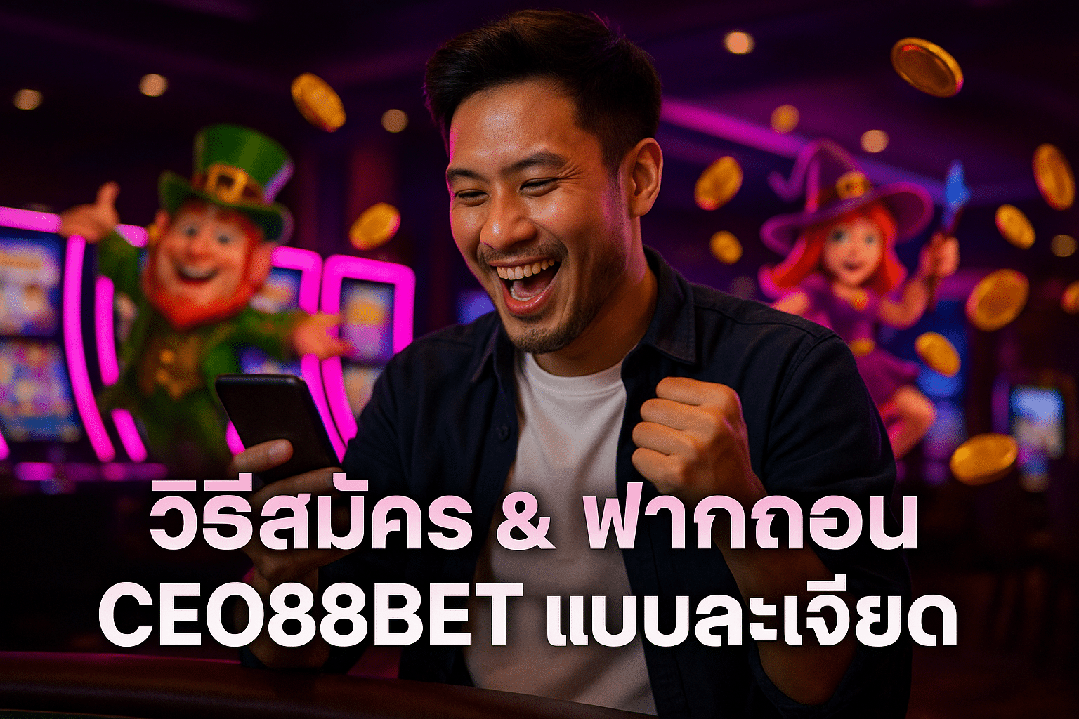 วิธีสมัคร & ฝากถอน CEO88BET แบบละเอียด
